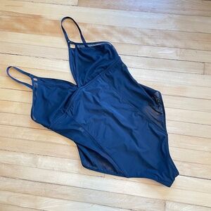 PARADE Re:Play Mixed Mesh Bodysuit NWOT Sustainable Adjustable Stretch